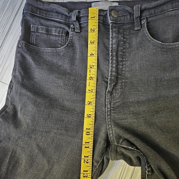 Everlane High Rise Skinny Jeans in Distressed Black Size 30 Regular - Picture 11 of 13